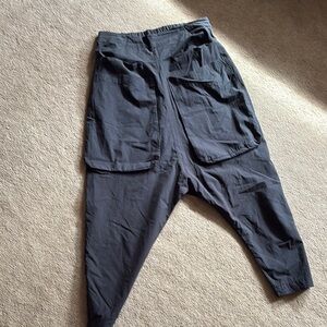 Black Drop Crotch pants